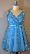 Blue Airy Pearl Dress