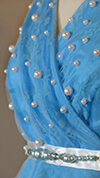 Blue Airy Pearl Dress